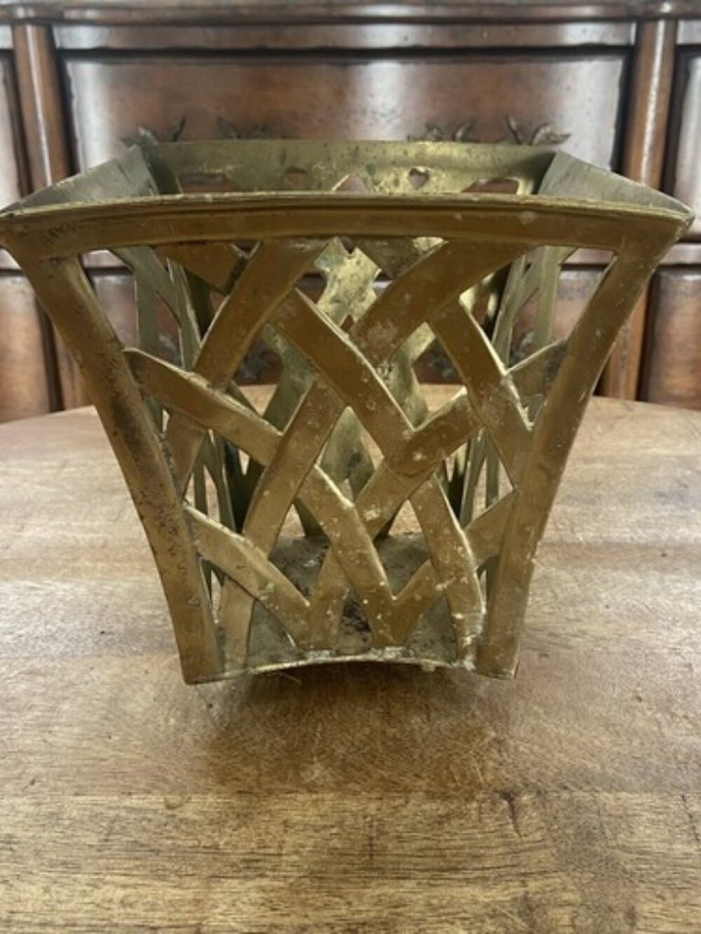 Brass Vintage Planter
